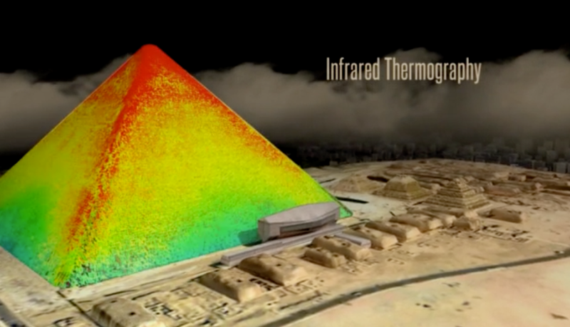 Illustration for article titled There Are Strange Hot Spots On Giza's Great Pyramid, And No One's Quite Sure WhyÂ